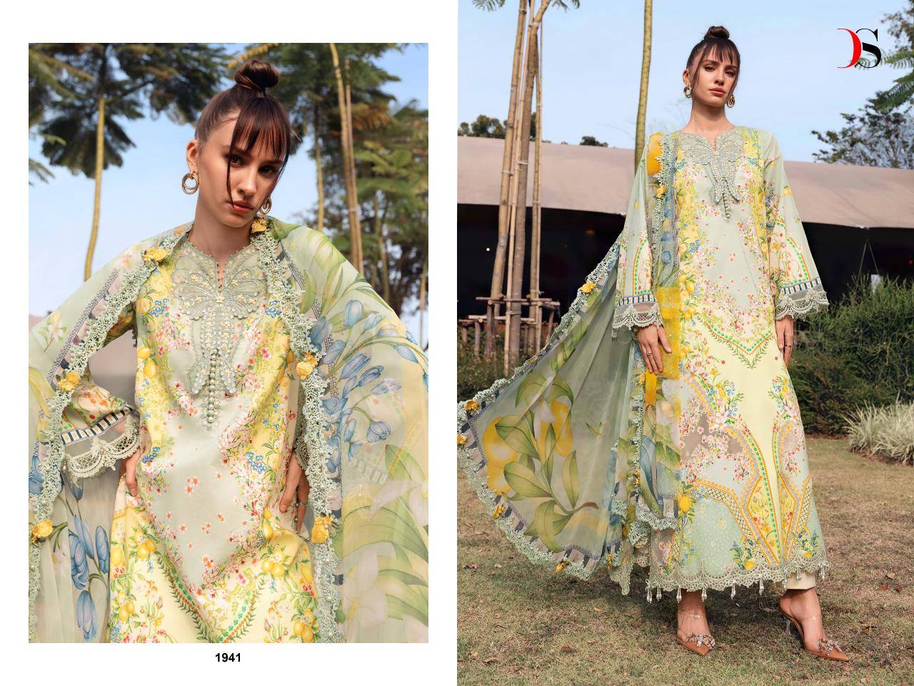 MARIA B. Mprint-6  by DEEPSY SUITS 1941 TO 1948 SERIES Pakistani Stylish Embroidered Pure Cotton Dresses At Wholesale Price